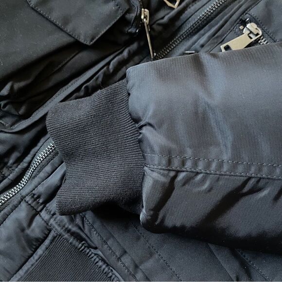 Men’s Gifts of Fortune Black Nylon Anarchy Bomber Jacket Size Medium - Picture 6 of 8
